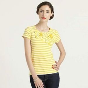 Kate Spade Yellow stripe top